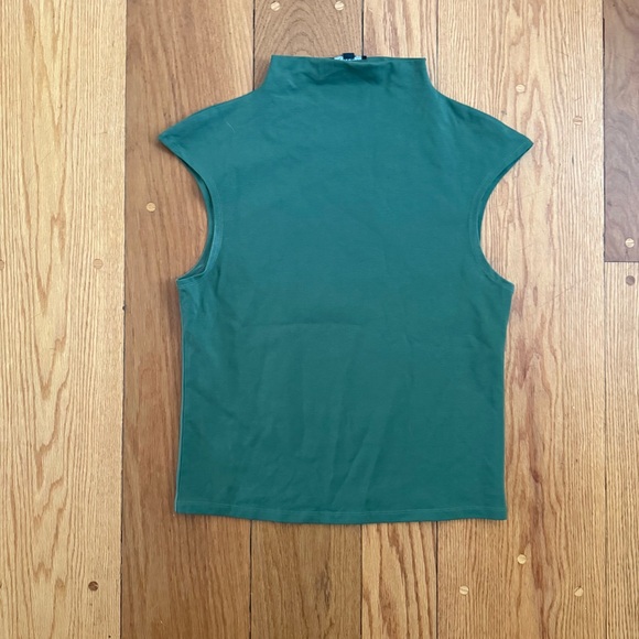 J. Crew Tops - J Crew Mock Neck Tank in Olive Green Large Bodycon